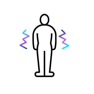 Icon unwillkürliches Zittern