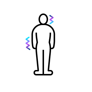 Icon körperregion-Zittern